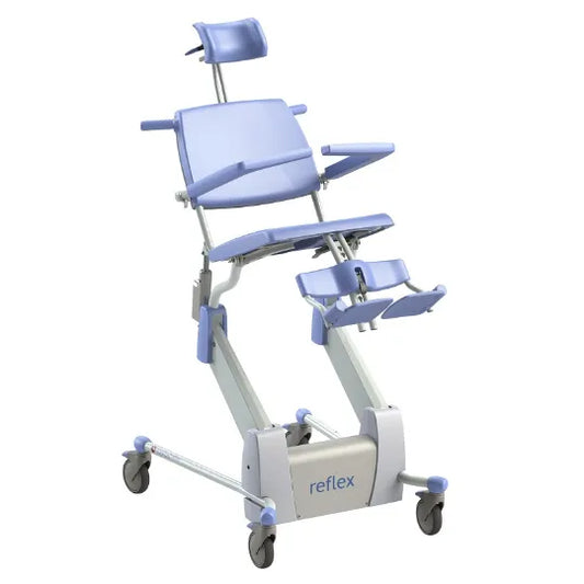 Height Adjustable Tilt-in-Space Shower Commode Chair | Reflex by Lopital