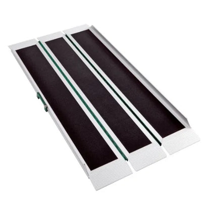 Portable Wheelchair Ramp for Wheelchairs and Mobility Scooters, Non-Skid Surface, Folding Handles, Stepless EasyFold Pro 3 by Guldmann