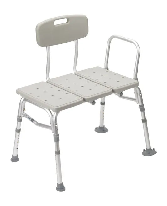 Drive Medical Tub Transfer Bench for Bathtub with Backrest and Arm Support for Transfer - 400 Weight Capacity