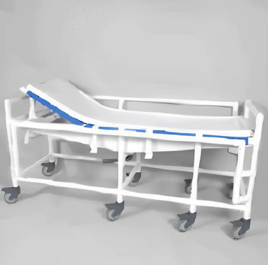 Bariatric Reclining Shower Gurney with 600 lb. Weight Capacity and 8 Wheels